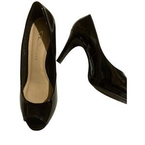 Chinese Laundry Size 7.5 Black Peep Toe Heels